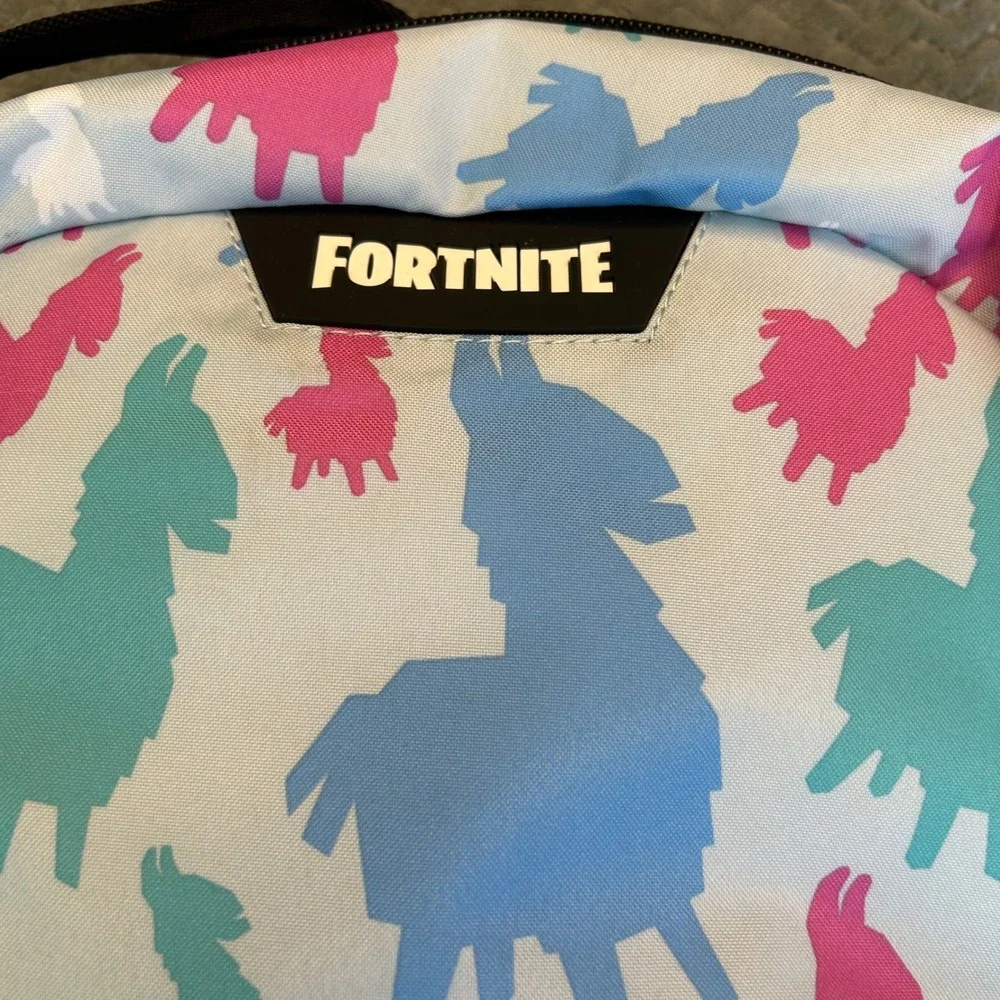 Fortnite Llama Backpack Pastel Print Kids School Bag Gamer Gaming‎